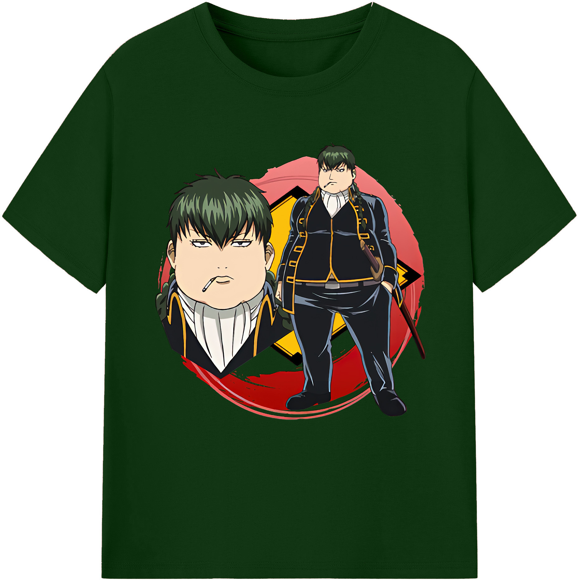 （画像用） ぎんたま 坂田銀時（さかたぎんとき） 神楽 志村新八（しむら しんぱち） GINTAMA Sakata Gintoki Kagura Shimura Shinpachi 綿100％半袖Tシャツ（フロントプリント）